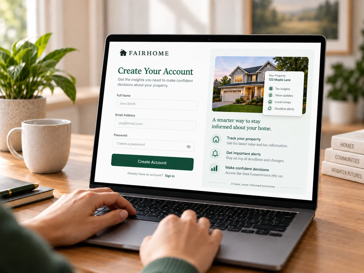 A homeowner reviewing their properties in FairHome on a phone