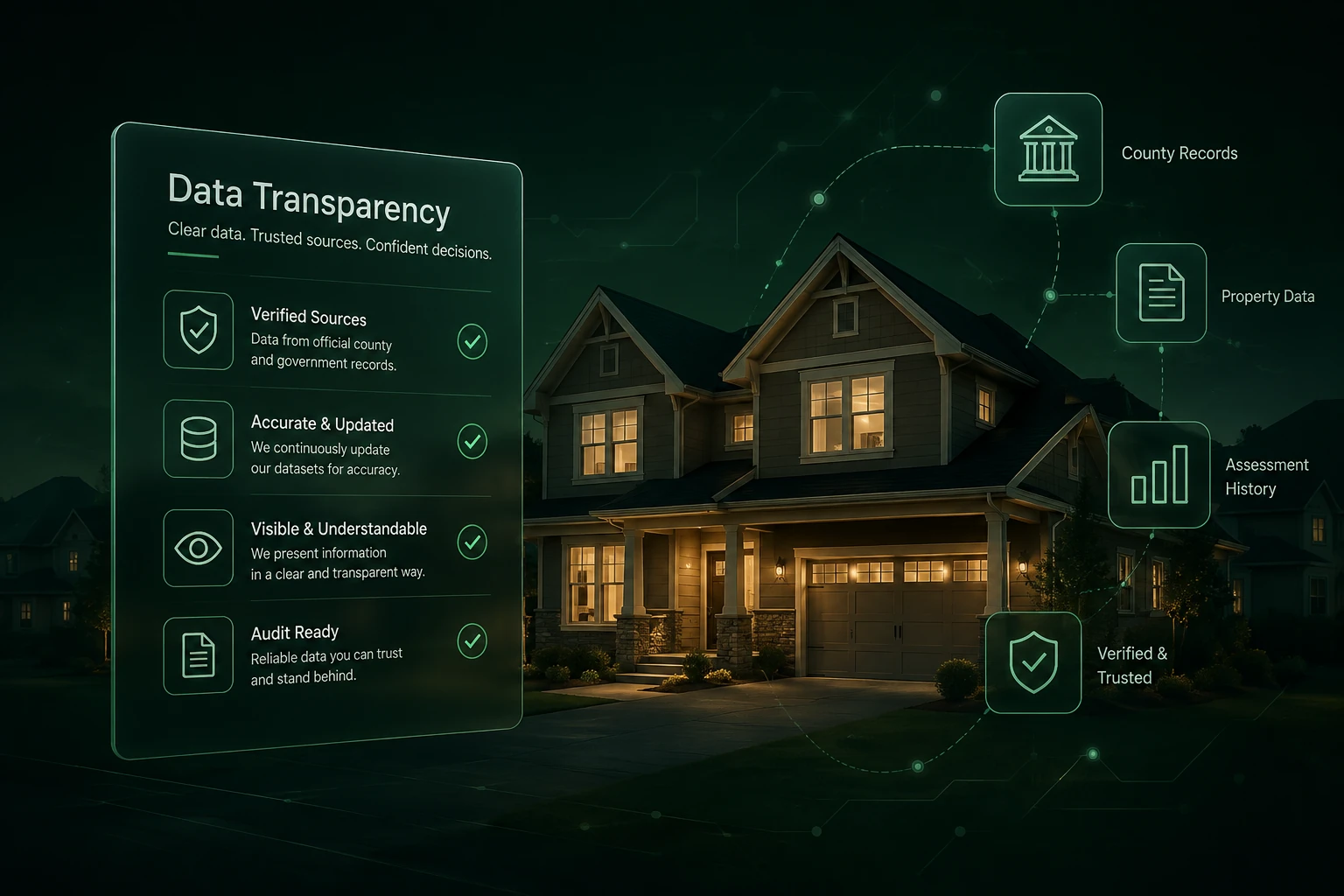 Official property data brought together and traced back to its source